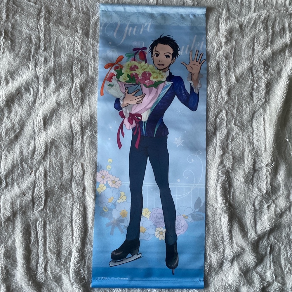 NEW Yuri on Ice Anime Flower Bouquet Tapestry Set